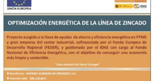 Proyecto de ahorro y eficiencia energética de la línea de zincado